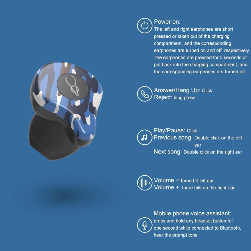 Waterproof Wireless Bluetooth Earphones With Charging Box - X12 Ultra- Sahara Camo-1915198089707261958