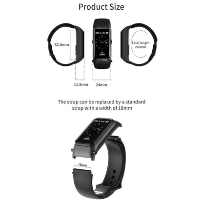 Bluetooth Smart Bracelet With Hd Screen - Rose Gold-1915196696317530114