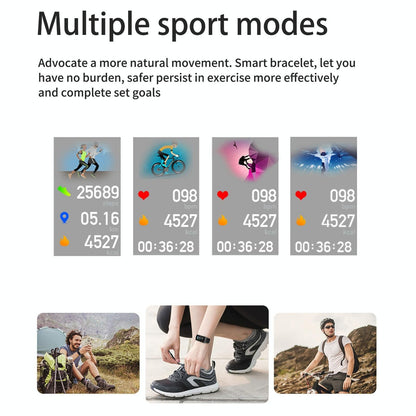 Bluetooth Smart Bracelet With Hd Screen - Rose Gold-1915196696317530118