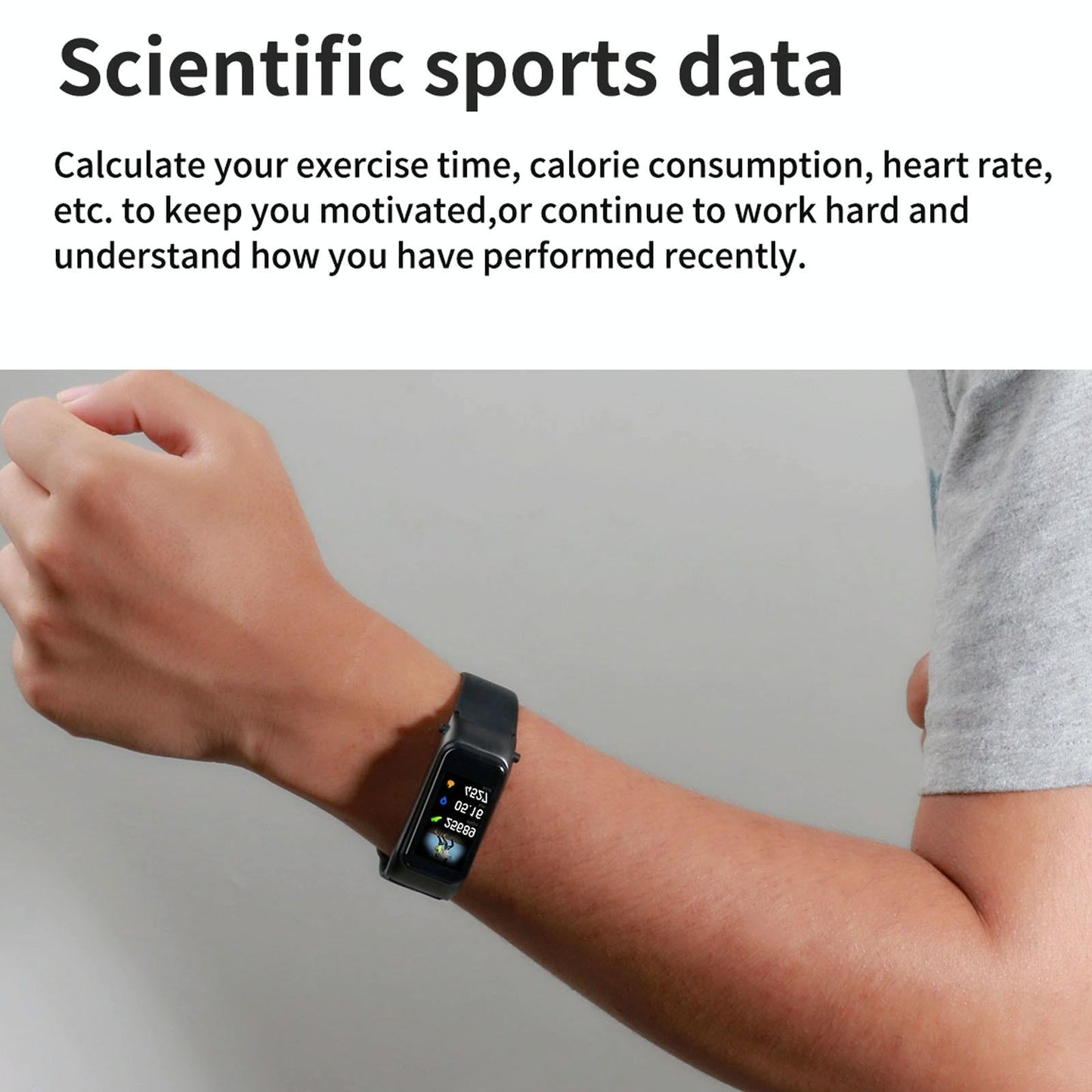 Bluetooth Smart Bracelet With Hd Screen - Rose Gold-1915196696317530119