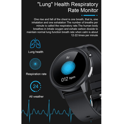 Waterproof Smart Bracelet With Health Monitoring And Metal Strap - Tft Screen-1915196872289554436