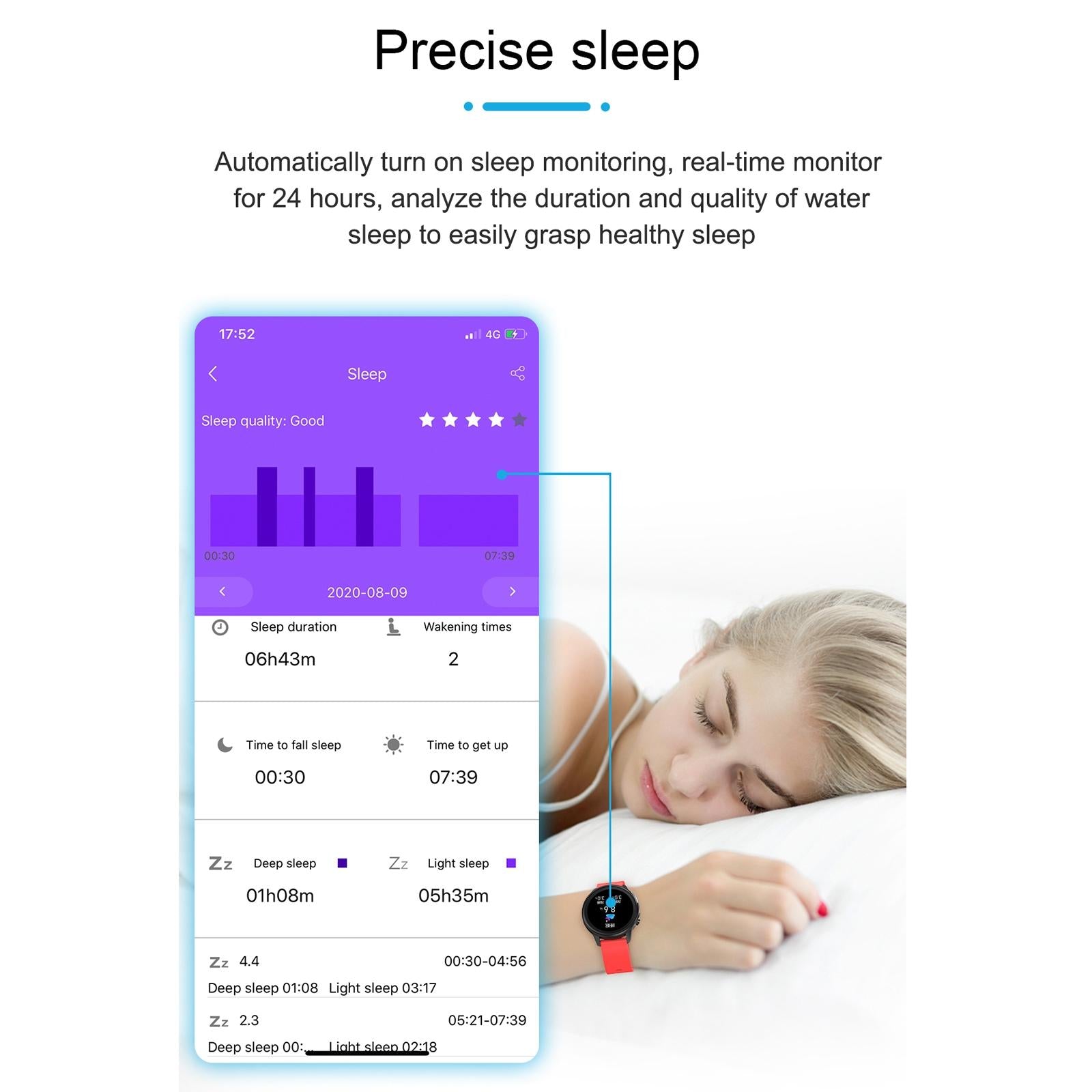 Waterproof Smart Bracelet With Health Monitoring And Metal Strap - Tft Screen-1915196872289554440