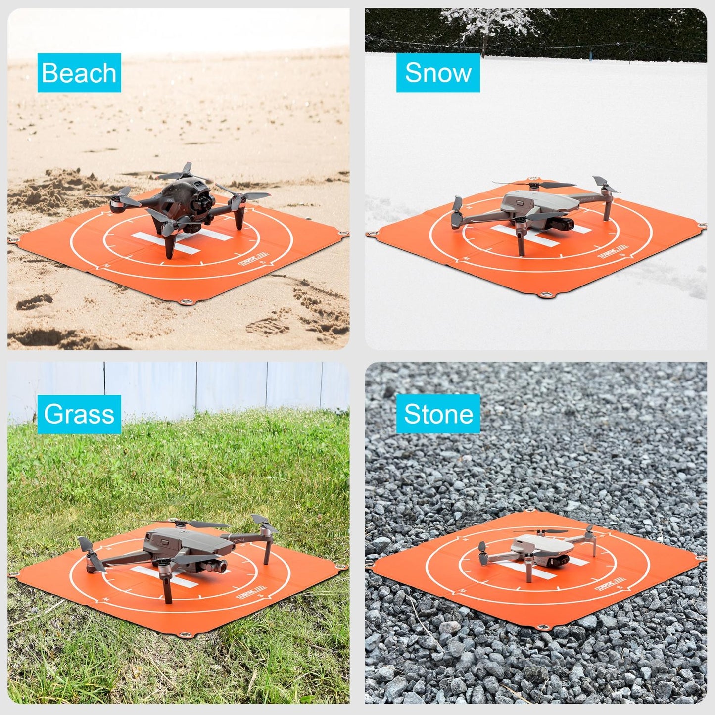 Universal Foldable Landing Pad For Drones - Portable Square Design-1915196875175235590