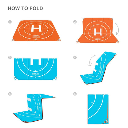 Universal Foldable Landing Pad For Drones - Portable Square Design-1915196875175235592