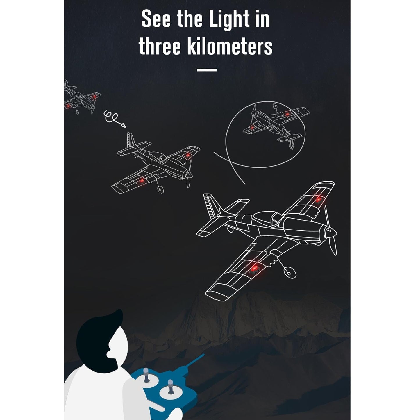 Rechargeable Arm Lights For Dji Fpv / Mini 2 / Mavic Air 2 Drone - Universal-1964932236650352644