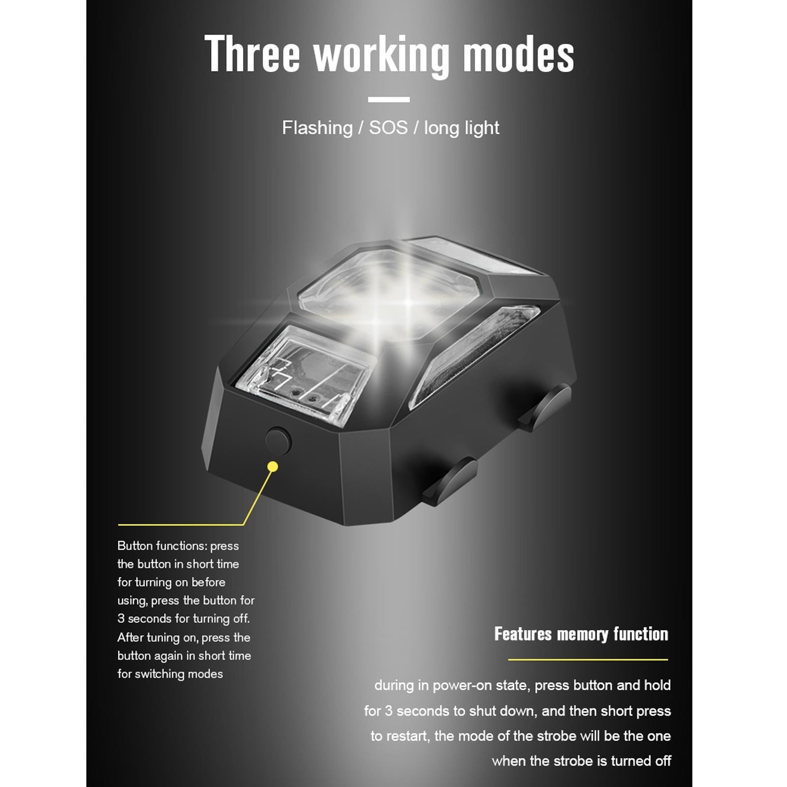 Rechargeable Arm Lights For Dji Fpv / Mini 2 / Mavic Air 2 Drone - Universal-1964932236650352645