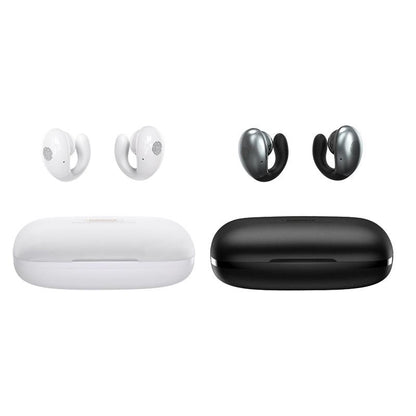 Wireless Stereo Bluetooth Earphones - Clip Style White-1915196955068338177