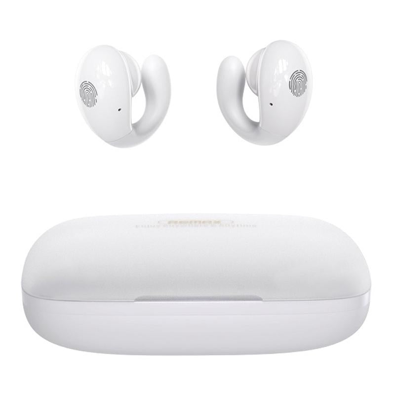 Wireless Stereo Bluetooth Earphones - Clip Style White-1915196955068338182