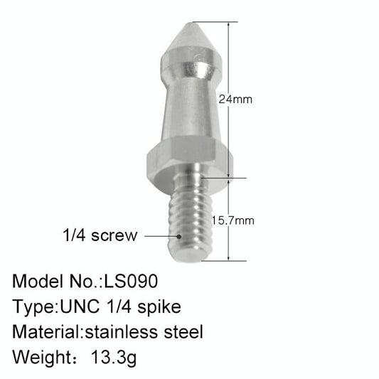 2 Stainless Steel 1 / 4 Feet Screws For Slr Tripod-1915197882722553857