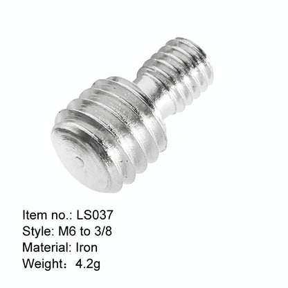 2-Pack M6 To 3 / 8 Camera Screw Adapters-1915197670515937282