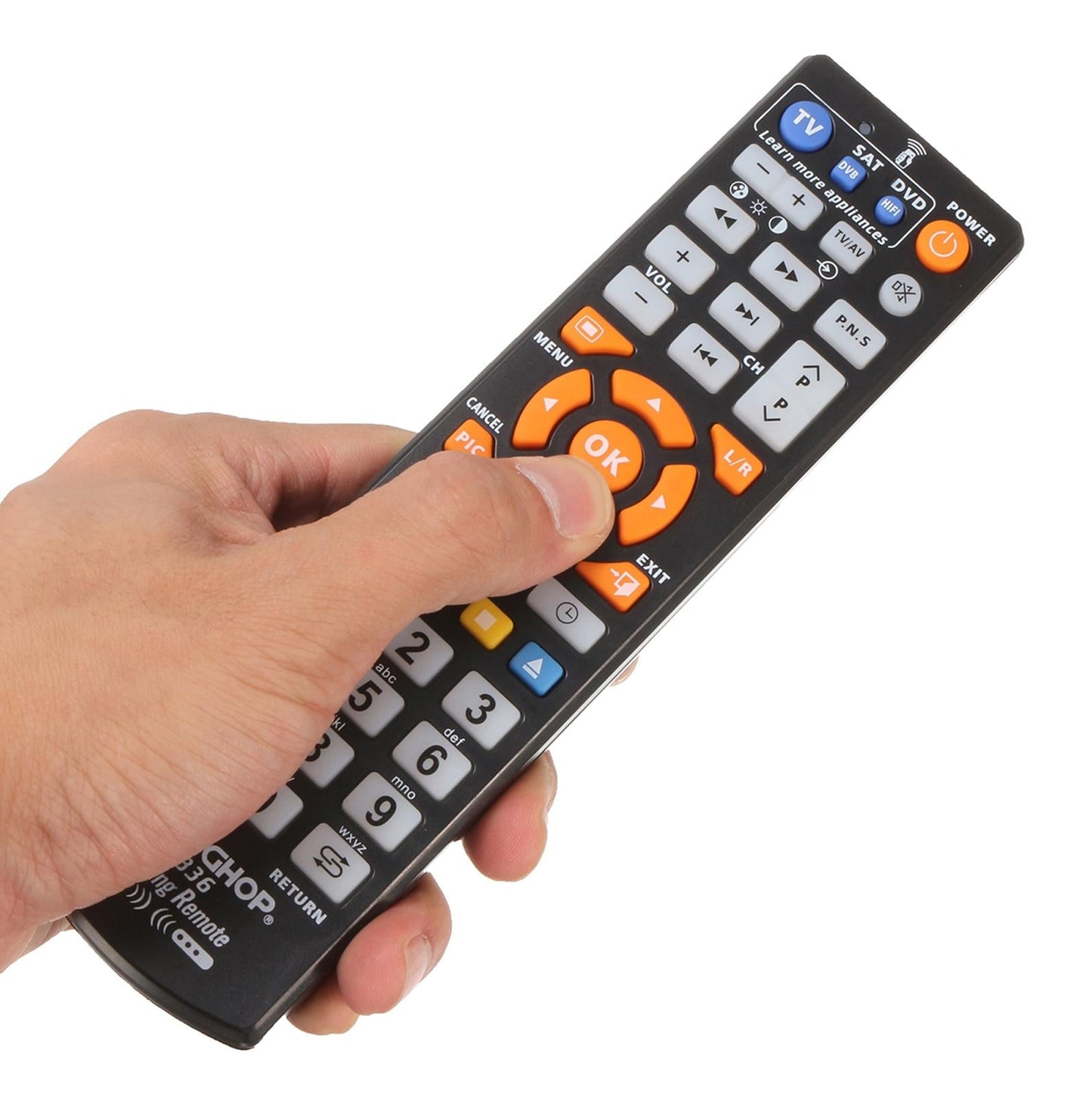 Universal Smart Learning Remote For Tv Cable Dvd - Chunghop L336-1915196881185673220