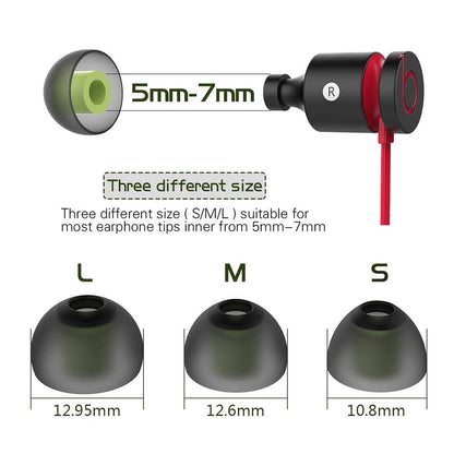 6 Pairs New Bee In-Ear Silicone Ear Caps With Storage Box - Fits 5-7Mm Earphone Plugs-1915198016395022338