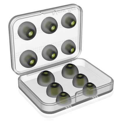 6 Pairs New Bee In-Ear Silicone Ear Caps With Storage Box - Fits 5-7Mm Earphone Plugs-1915198016395022342