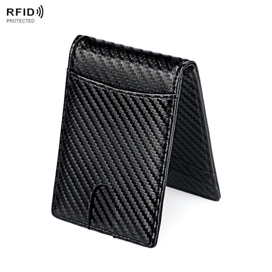 Rfid-Blocking Carbon Fiber Men Wallet - Sleek & Secure-1915196919416754177