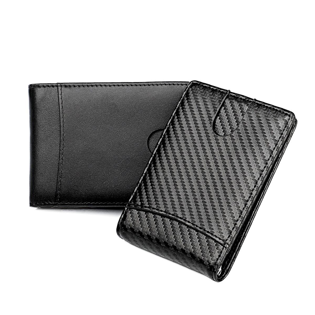 Rfid-Blocking Carbon Fiber Men Wallet - Sleek & Secure-1915196919416754176