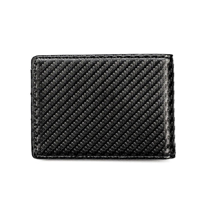 Rfid-Blocking Carbon Fiber Men Wallet - Sleek & Secure-1915196919416754178