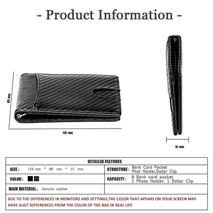 Rfid-Blocking Carbon Fiber Men Wallet - Sleek & Secure-1915196919416754182