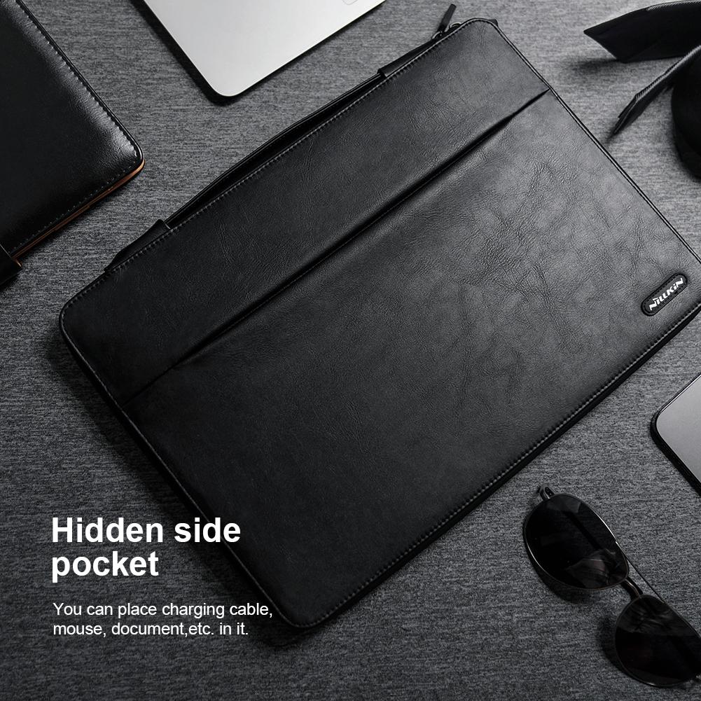 14 Inch Multifunctional Laptop Storage Bag With Holder - Black-1915196830405234694