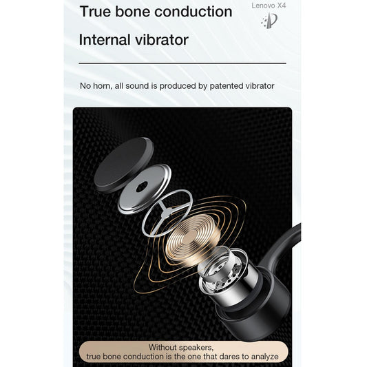 Waterproof Bone Conduction Bluetooth Earphones - Black-1915196847551549441