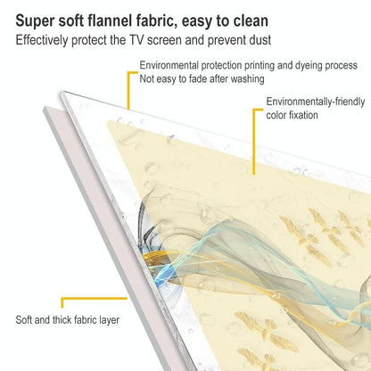 Tv Dust Cover - 30-32 Inch - Love Design - Household Cloth - Dust-Proof-1915197123012464644