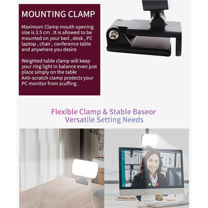 Portable Usb Led Fill Light - 10 Brightness Levels 3000-6500K-1964932324726542341