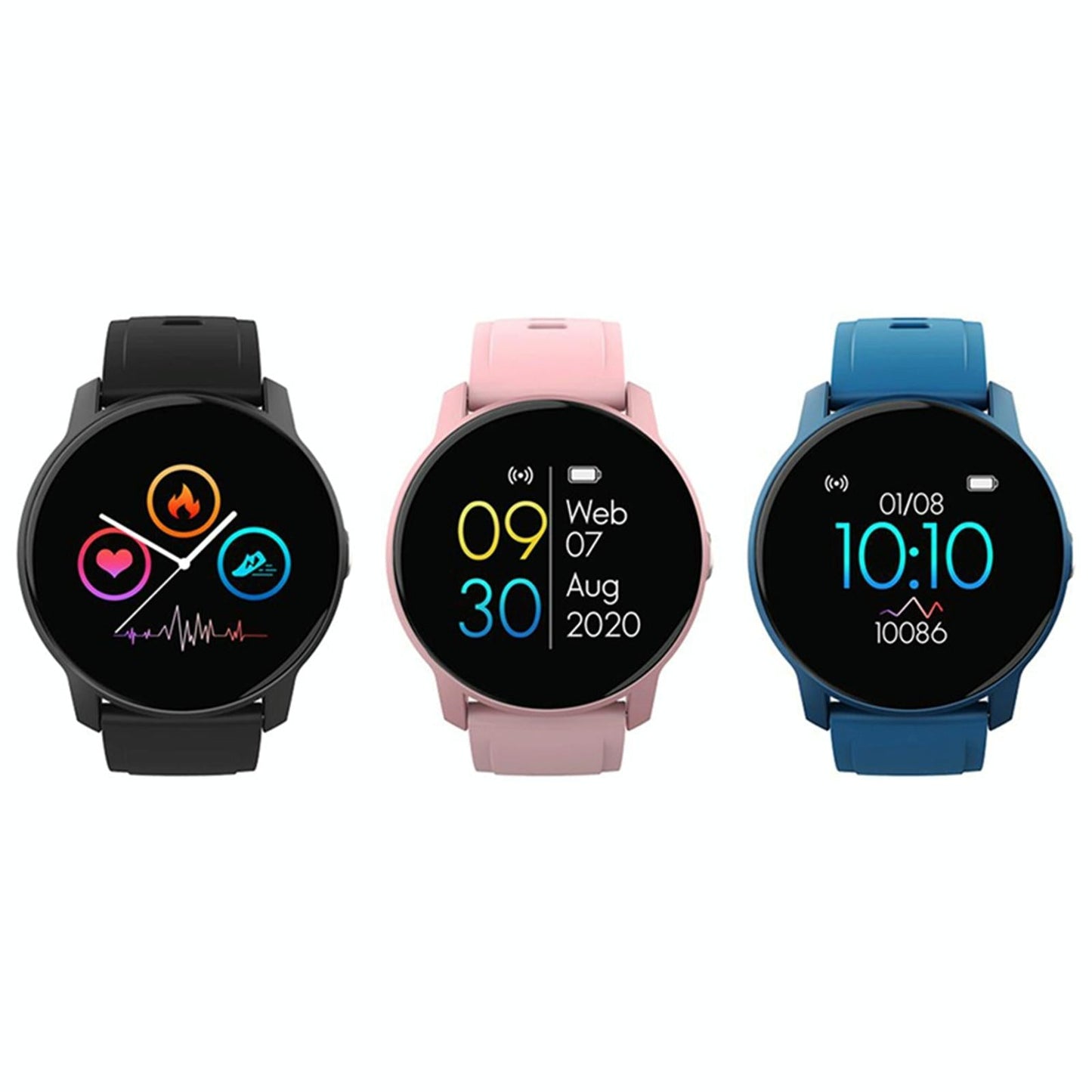 Smart Bracelet With Heart Rate Pedometer And Sleep Monitor - Blue-1915196926089891841