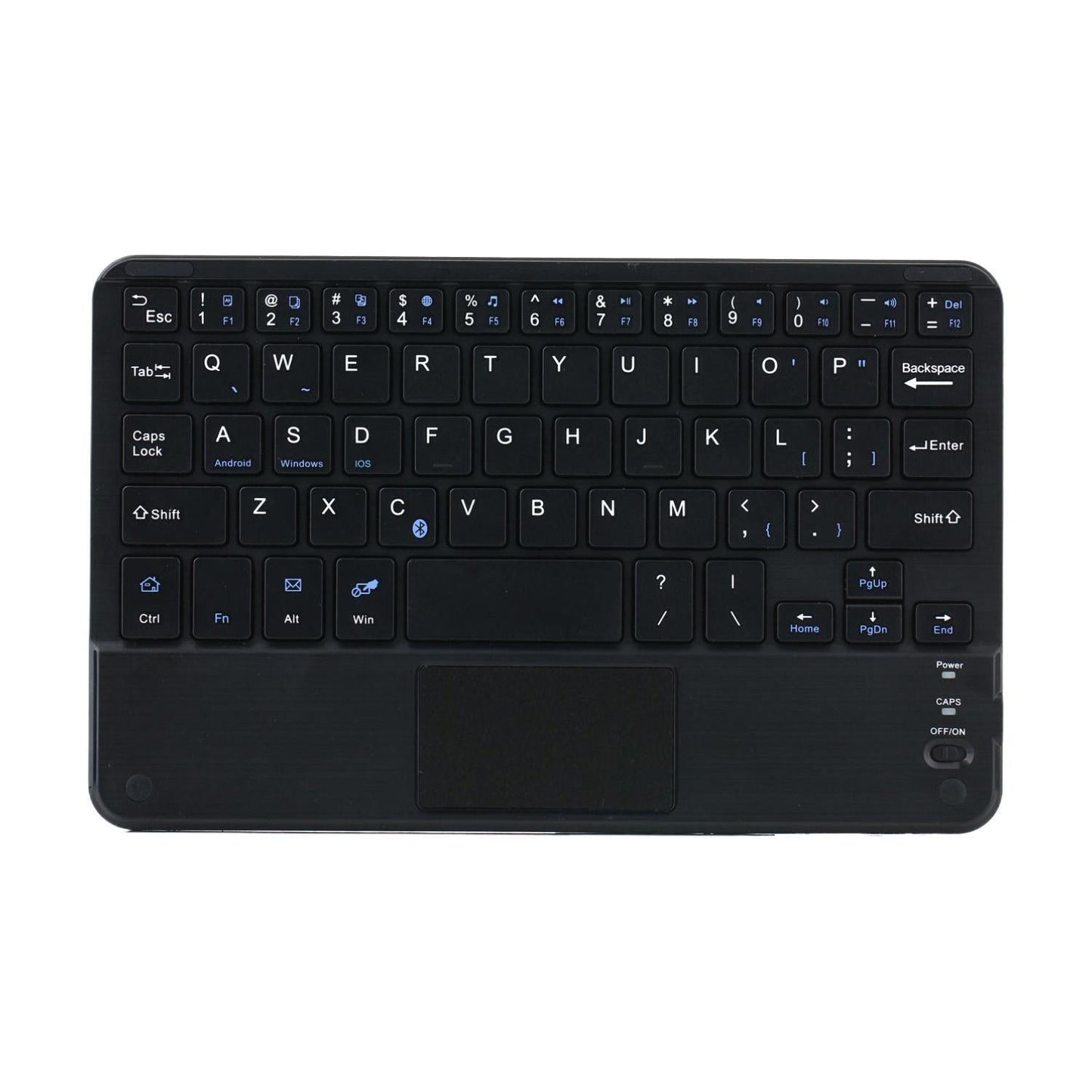 Detachable Bluetooth Keyboard Leather Tablet Case For Ipad Mini 6 With Touchpad & Holder - Black-1915196908301848578