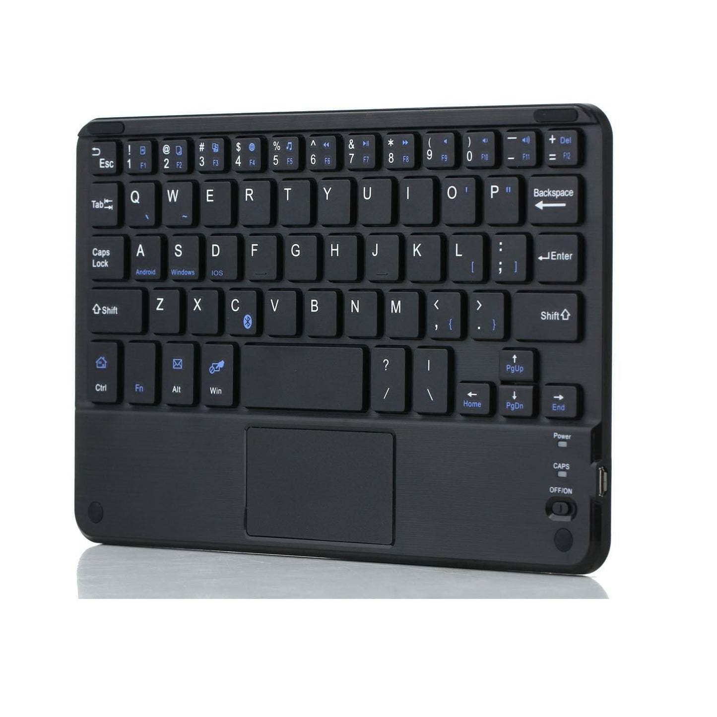 Detachable Bluetooth Keyboard Leather Tablet Case For Ipad Mini 6 With Touchpad & Holder - Black-1915196908301848579