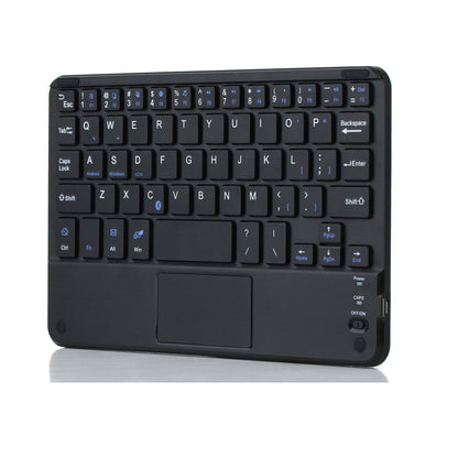 Detachable Bluetooth Keyboard Leather Tablet Case For Ipad Mini 6 With Touchpad & Holder - Black-1915196908301848579