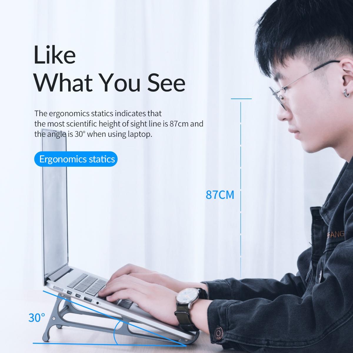 Vertical Laptop Storage Holder - Multi-Functional Grey-1964932201103626244