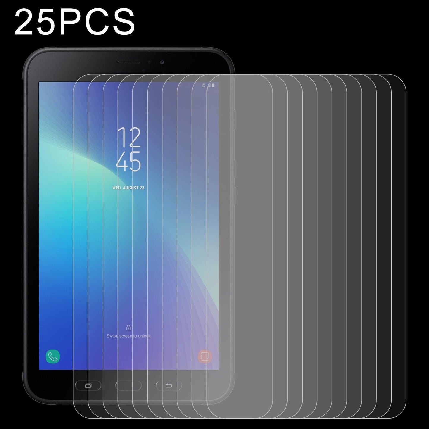 25-Pack Tempered Glass Film For Samsung Galaxy Tab Active 2 - 9H 2.5D Explosion-Proof-1922443405623955456
