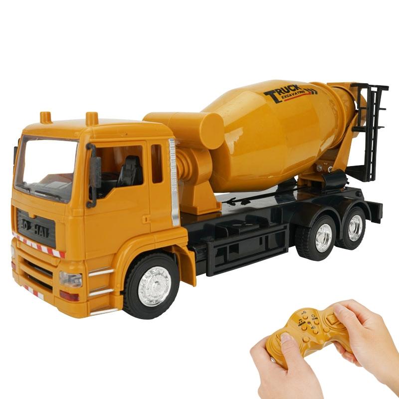 10-Ch Remote Control Mixer Truck - 2.4G Simulated Engineering Vehicle-1915197948124336128