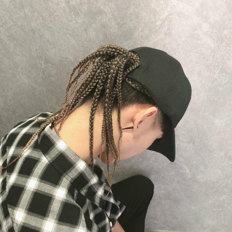 Dreadlocks Braid Hat Cap - 35Cm Length-1915196807642746884