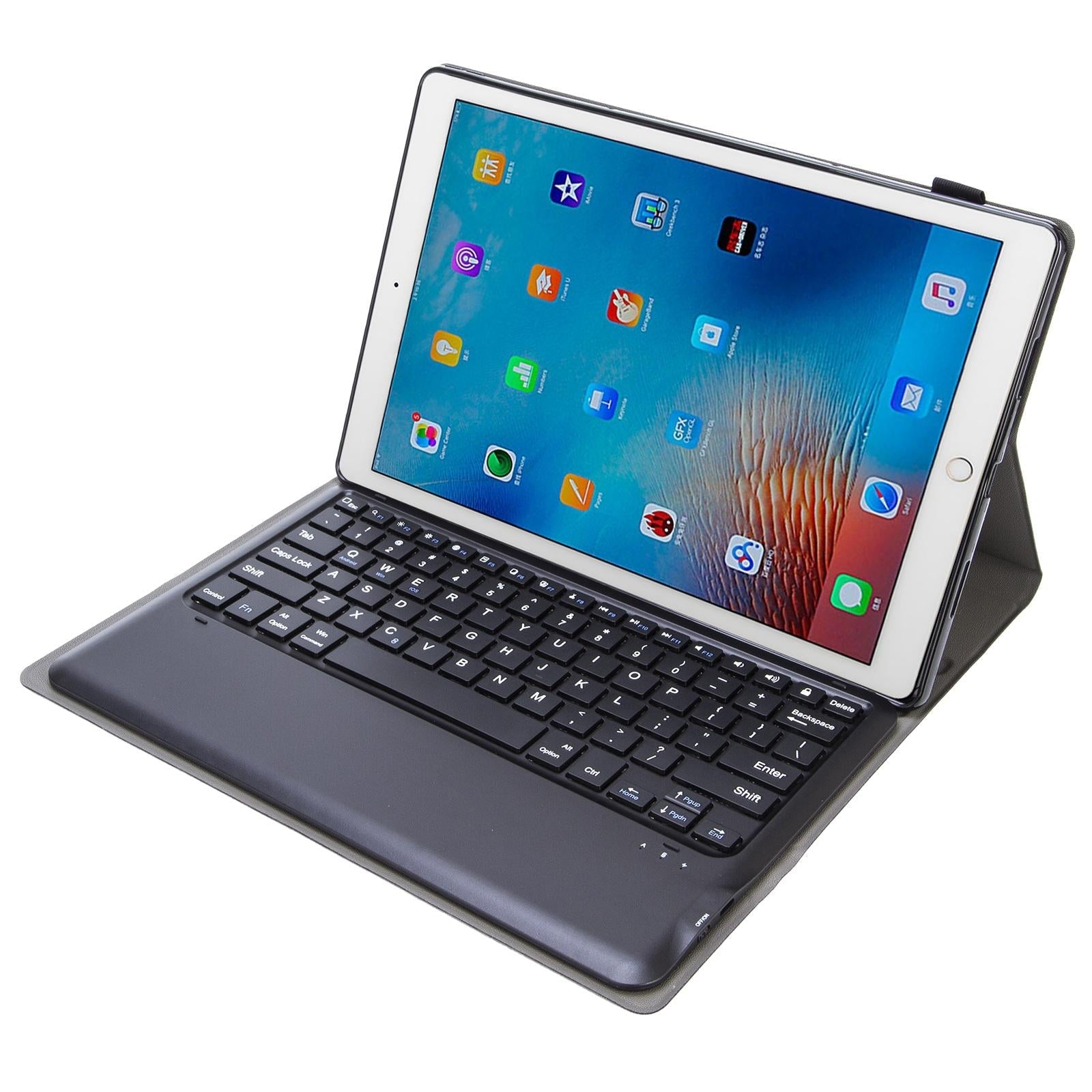 Detachable Bluetooth Keyboard Leather Case For Ipad Pro 12.9 With Tpu Bracket - Black-1915197140410437637