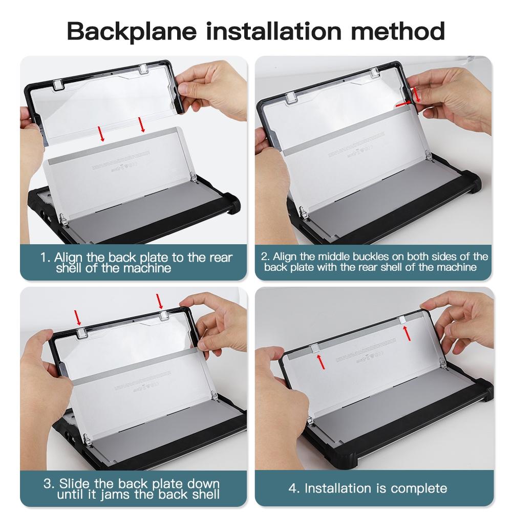 Transparent Acrylic Hand Shoulder Strap Case For Microsoft Surface Pro 8-1915198300852719622