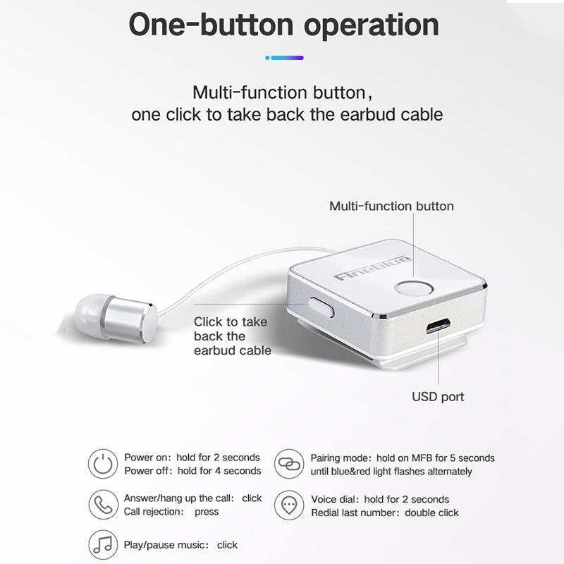 Wireless F1 Earbuds - Bluetooth Compact Black-1915196923724304389