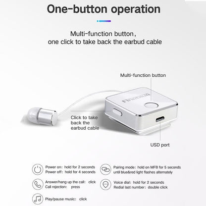 Wireless F1 Earbuds - Bluetooth Compact Black-1915196923724304389