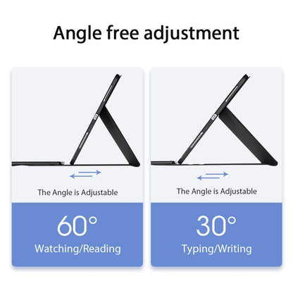 12.9 Ipad Pro Leather Case With Bluetooth Keyboard & Touchpad - Black-1915196648724762628