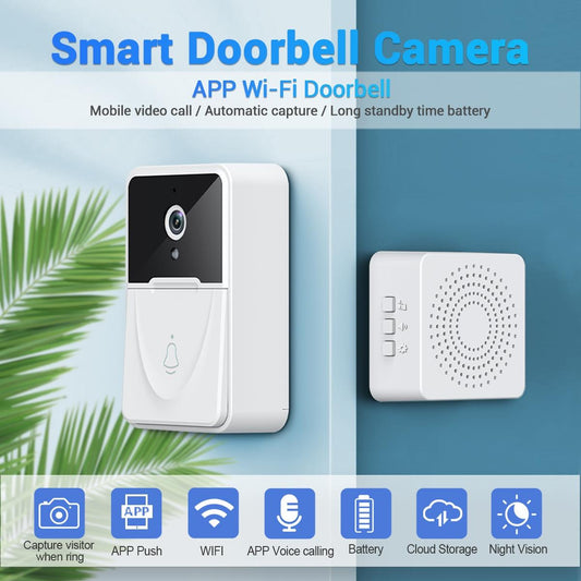 Wireless Doorbell Camera With App & Two-Way Voice & Cloud Storage - Compact-1915196997804101633