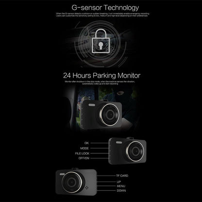 3 Car Dash Cam With 1080P Hd Night Vision & 170 Degree View-1915198045746761731