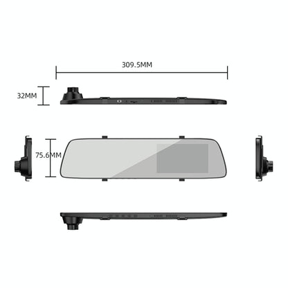 Full Hd Car Mirror Dvr Camera - 4.5 Front & Rearview-1915197574286020609