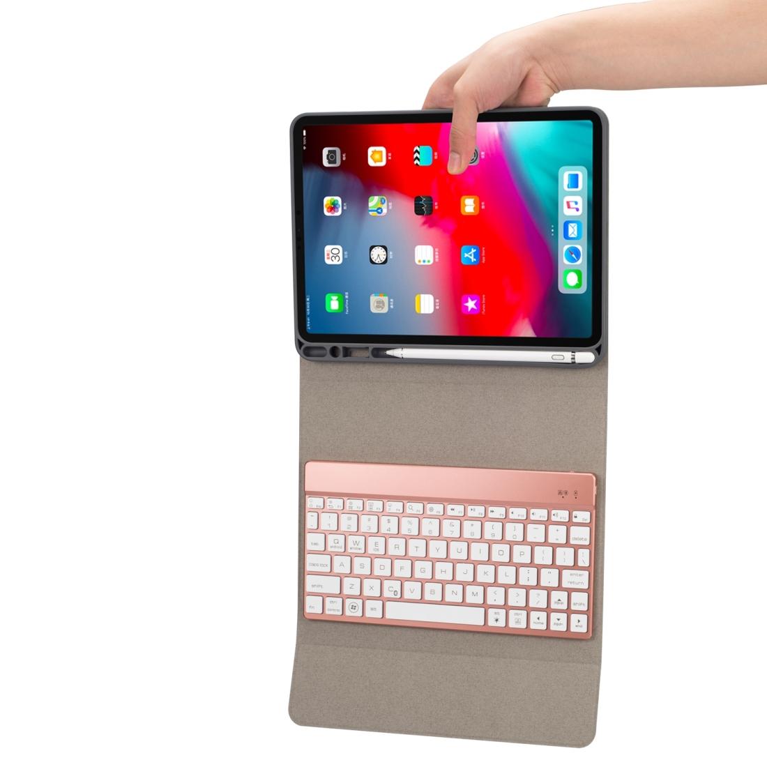 Multi-Colour Backlit Bluetooth Keyboard Case For Ipad Pro 11 With Holder & Pen Slot-1915196525219287043