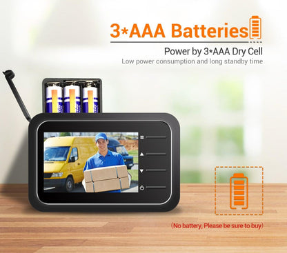 2.4 Digital Door Viewer With Night Vision Tf Card Slot Photo & Video Capture-1915197586944430087