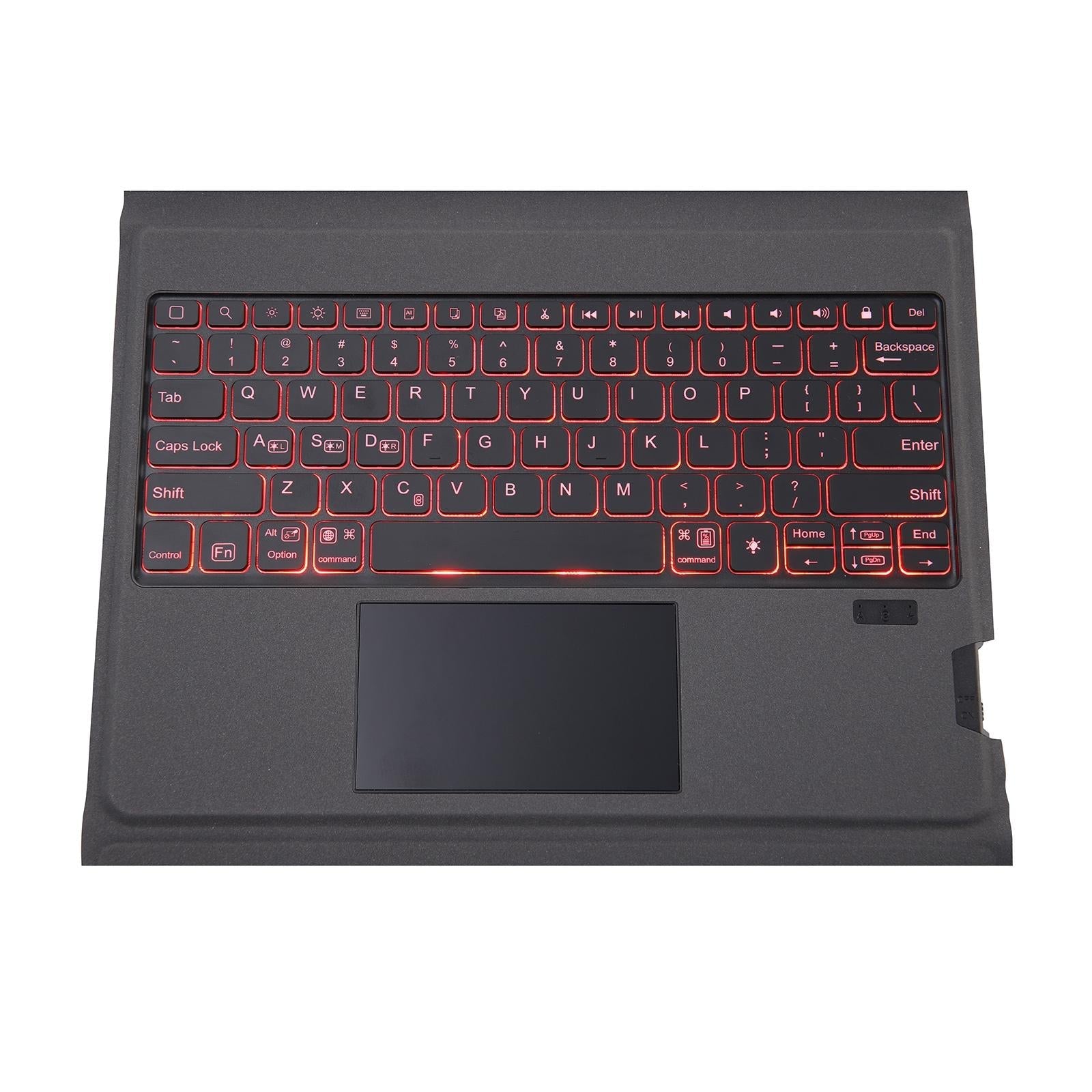 Bluetooth Keyboard Leather Case With Backlight & Touchpad For Ipad Air 10.9 - Black-1915196813523161092