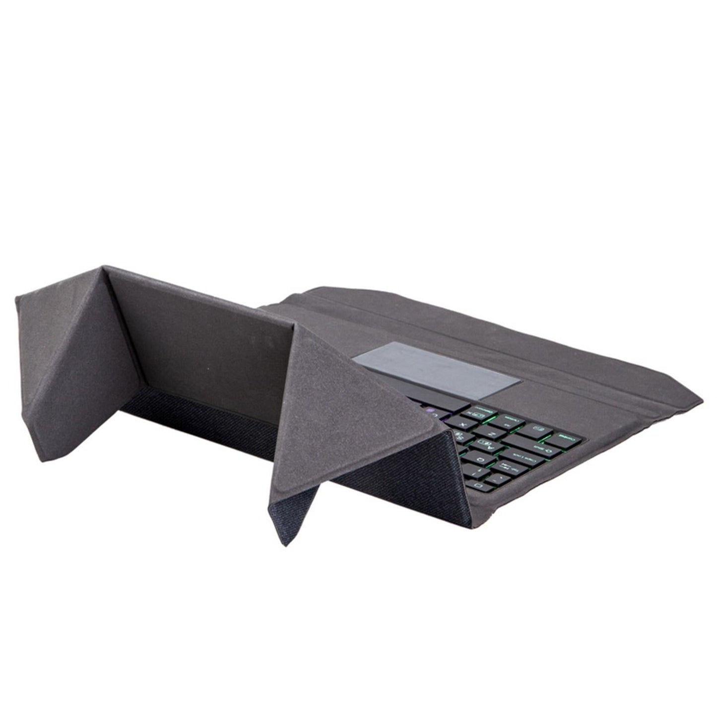 Bluetooth Keyboard Leather Case With Backlight & Touchpad For Ipad Air 10.9 - Black-1915196813523161093