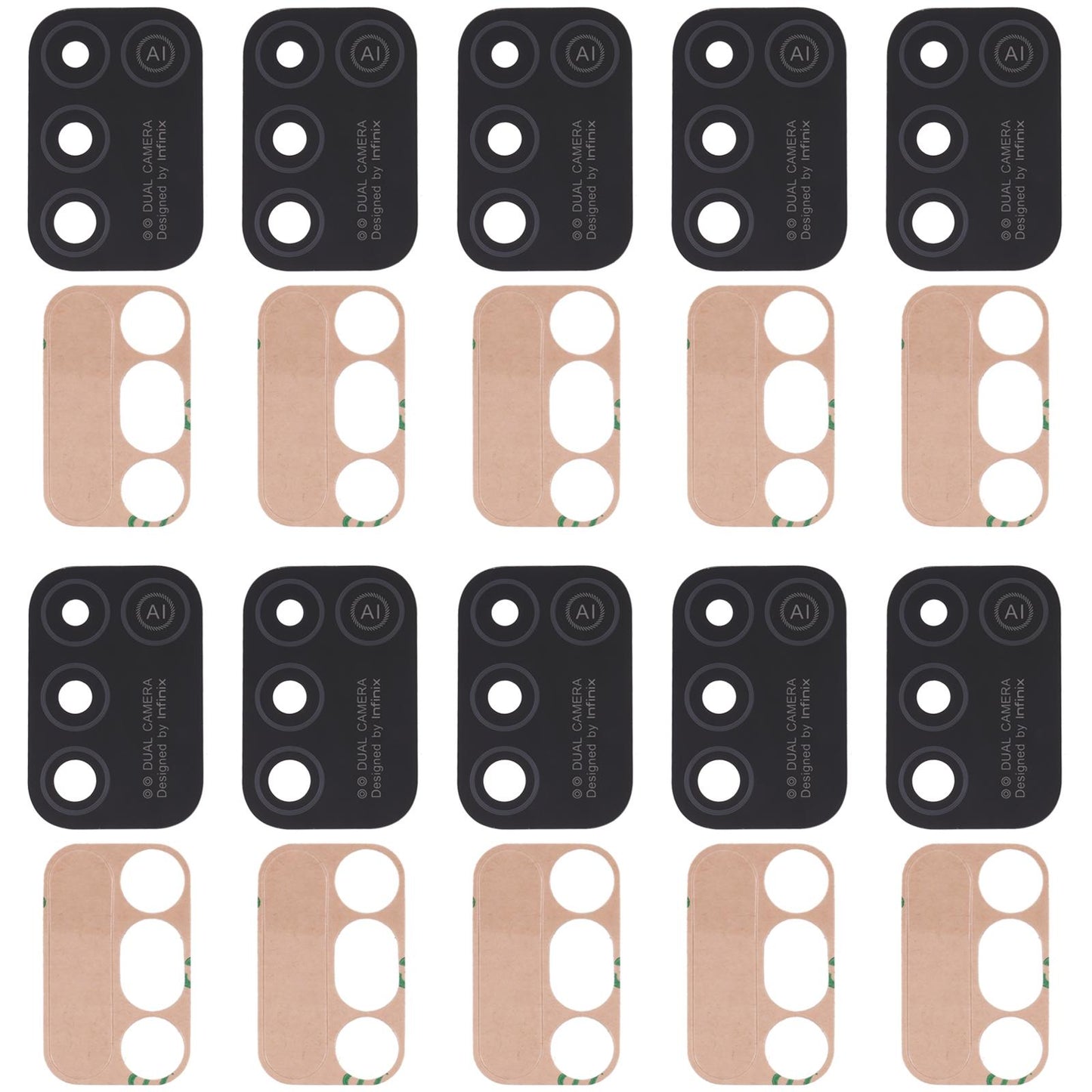 10Pcs Infinix Hot 10 Play / Smart 5 Camera Lens Replacement-1915198271161241604