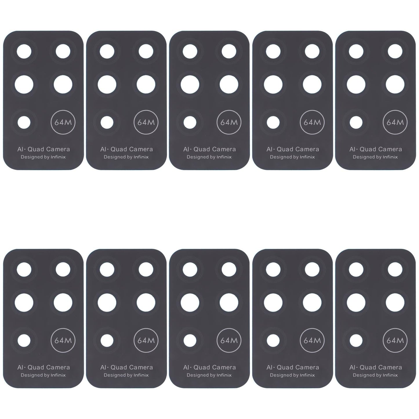 10-Piece Infinix Note 8 X692 Rear Camera Lens Set-1915197795099348996
