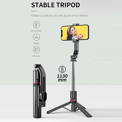 Bluetooth Remote Selfie Stick With Tripod Phone Holder-1915197672055246850