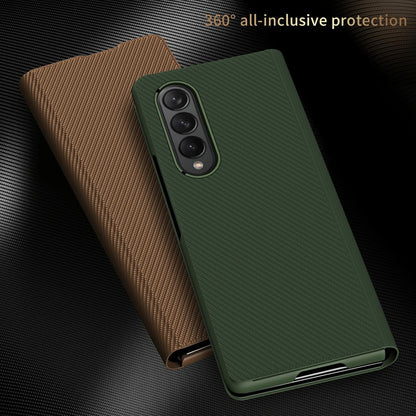 Samsung Galaxy Z Fold 4 Kevlar Texture Phone Case - All Inclusive-1969996399542145027