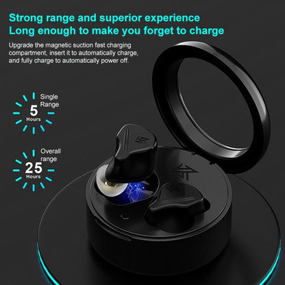 Obsidian Black Kz-Vxs Ten-Unit Coil Iron Bluetooth Earphones For Sports-1915196952245571591